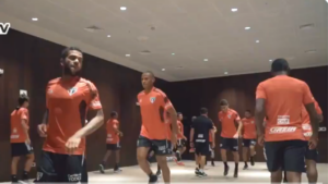 Jogadores do São Paulo treinam em hotel no Peru - Transmissão Twitter São Paulo