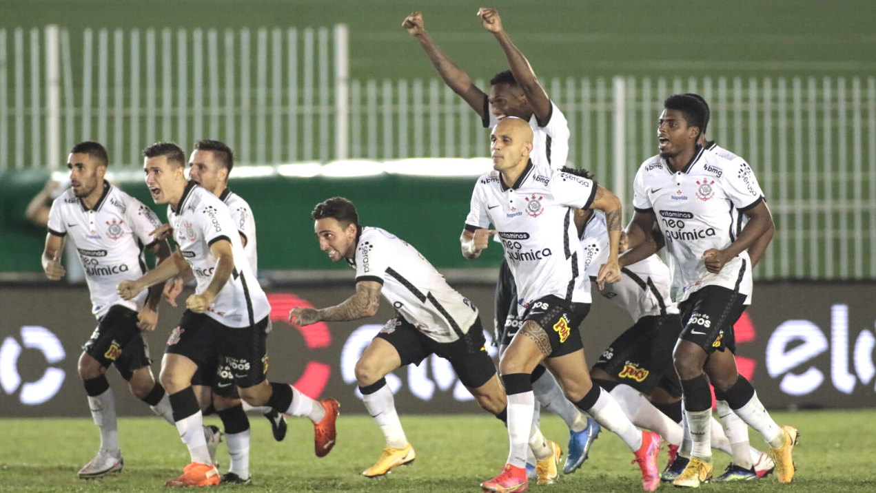 Jogadores do Corinthians comemorando a classificação para a Copa do Brasil - Rodrigo Coca / Agência Corinthians / Fotos Públicas