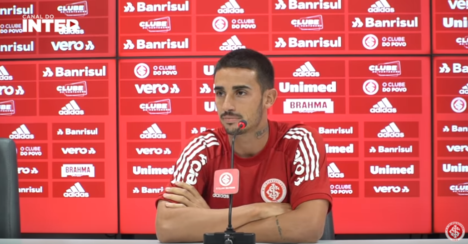 Thiago Galhardo, atacante do Internacional - Transmissão Inter TV
