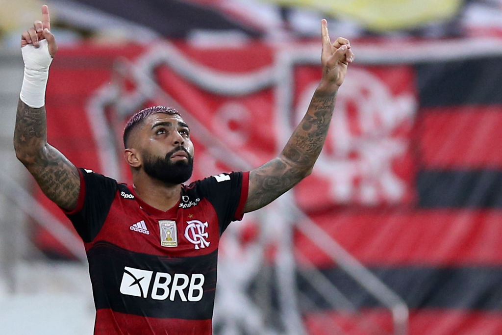 Atacante do Flamengo, Gabigol fez questão de agradecer - GettyImages