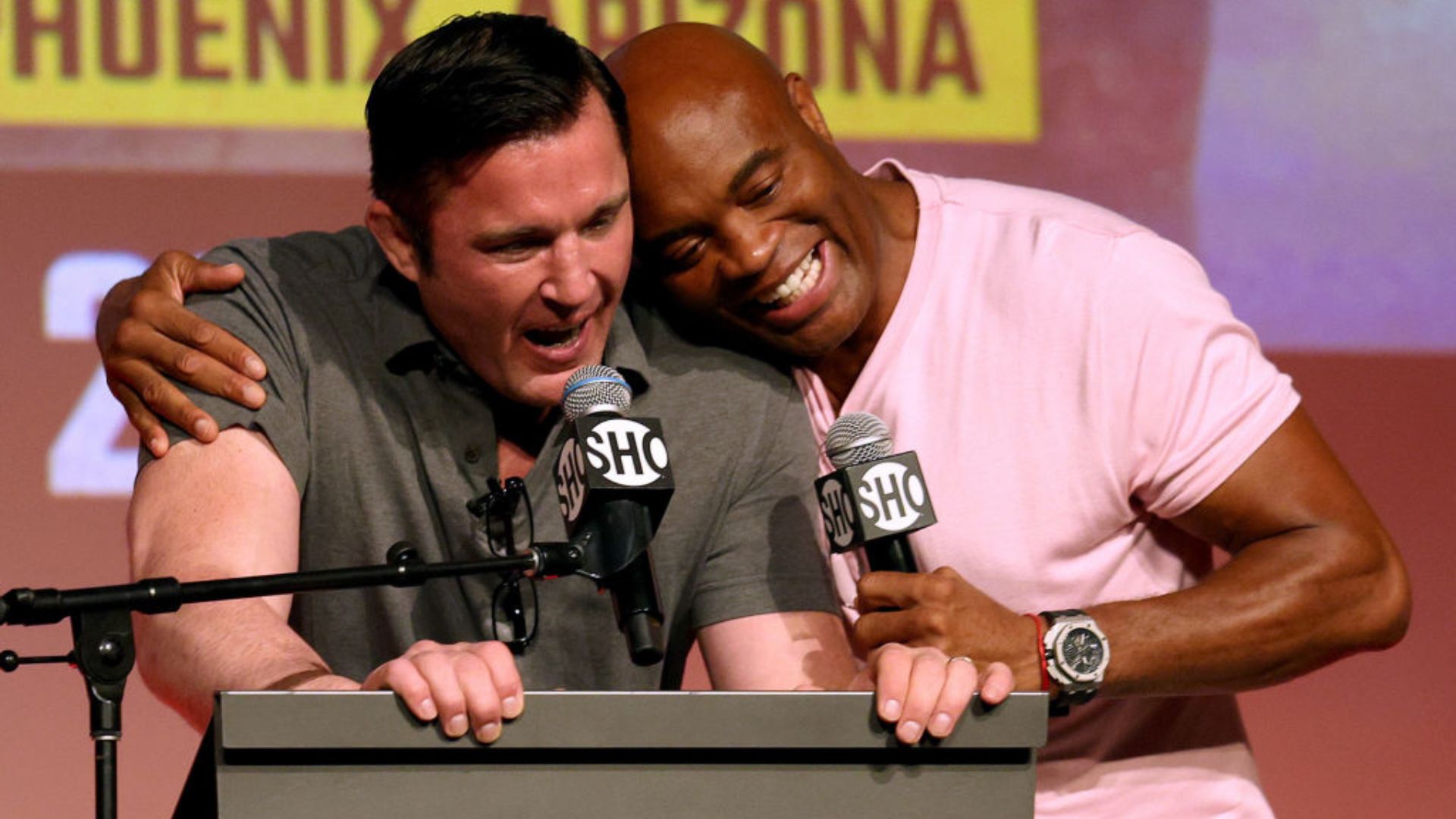 Anderson Silva e Chael Sonnen tiveram uma das maiores rivalidades da história do UFC - GettyImages
