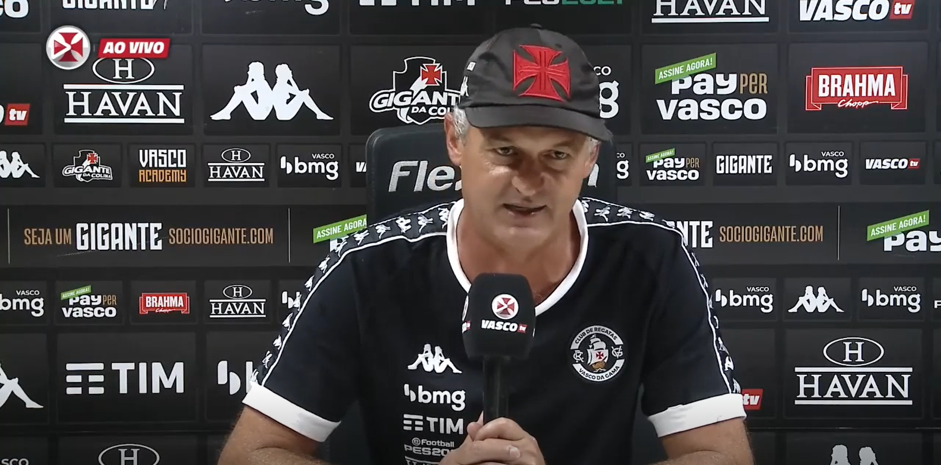 Lisca comentou derrota do Vasco para o São Paulo na Copa do Brasil - Reprodução / OneFootball / Vasco TV