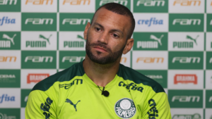 Weverton em coletiva de imprensa na Academia de Futebol - Cesar Greco/Sociedade Esportiva Palmeiras/Flickr