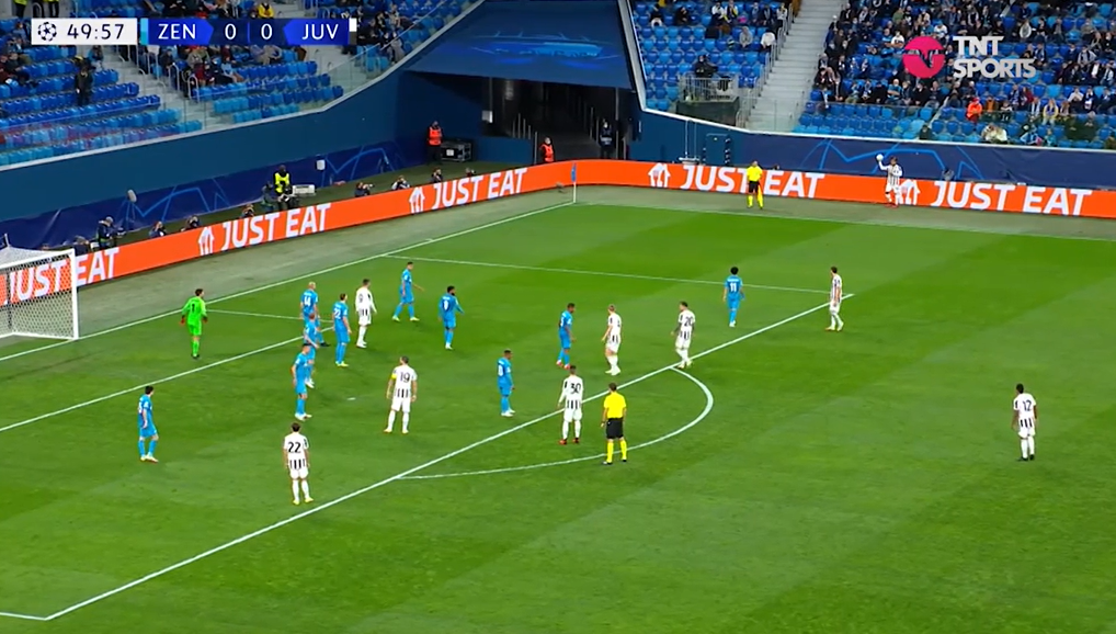 Kulusevski marca no fim, Juventus vence Zenit e mantém 100% na Champions League - Transmissão/ TNT Sports - 20/10/2021