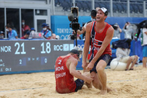 Noruega enfrentou a Rússia na final do Vôlei de Praia nas Olimpíadas - GettyImages