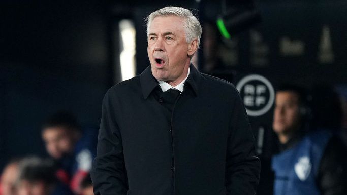 Carlo Ancelotti montou um Real Madrid diferente para o jogo entre Real Madrid e Liverpool na Champions League - GettyImages