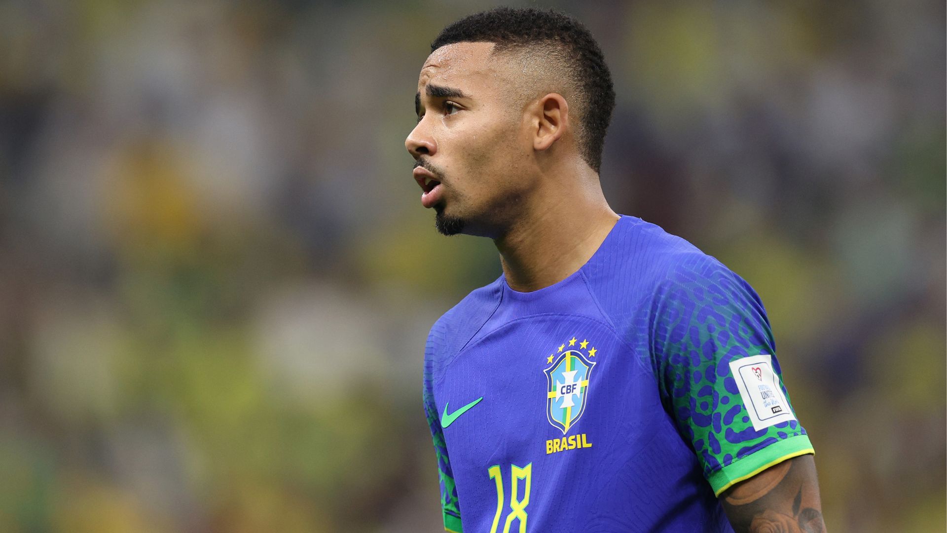 Gabriel Jesus na Copa do Mundo 2022 - Getty Images