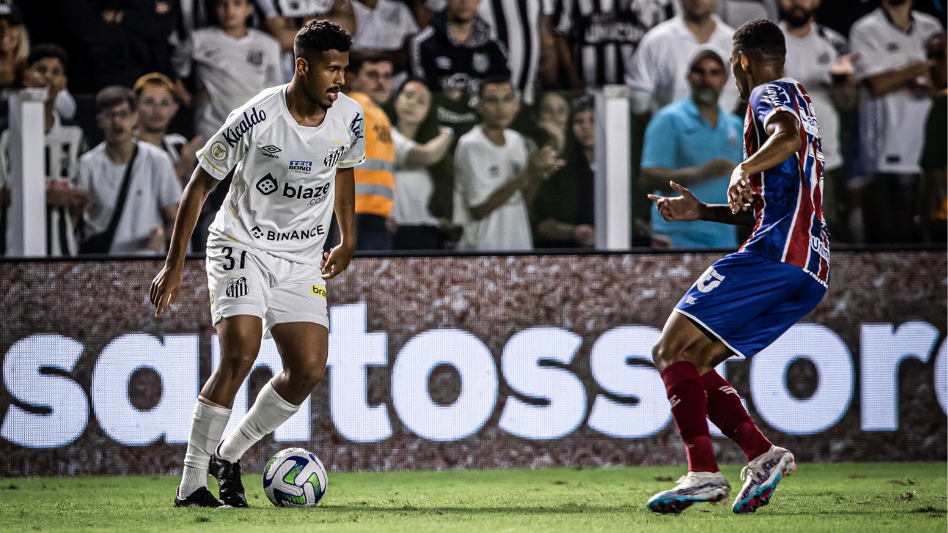 Santos x Bahia no Brasileirão 2023 - Raul Baretta/Santos/Flickr