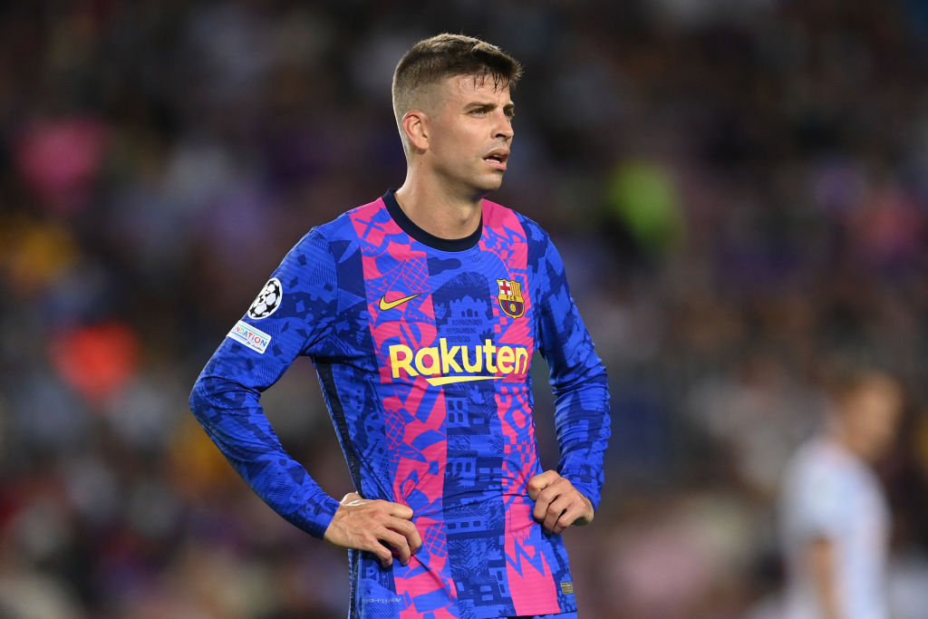 Piqué saiu desapontado com resultado do Barcelona diante do Bayern de Munique - GettyImages