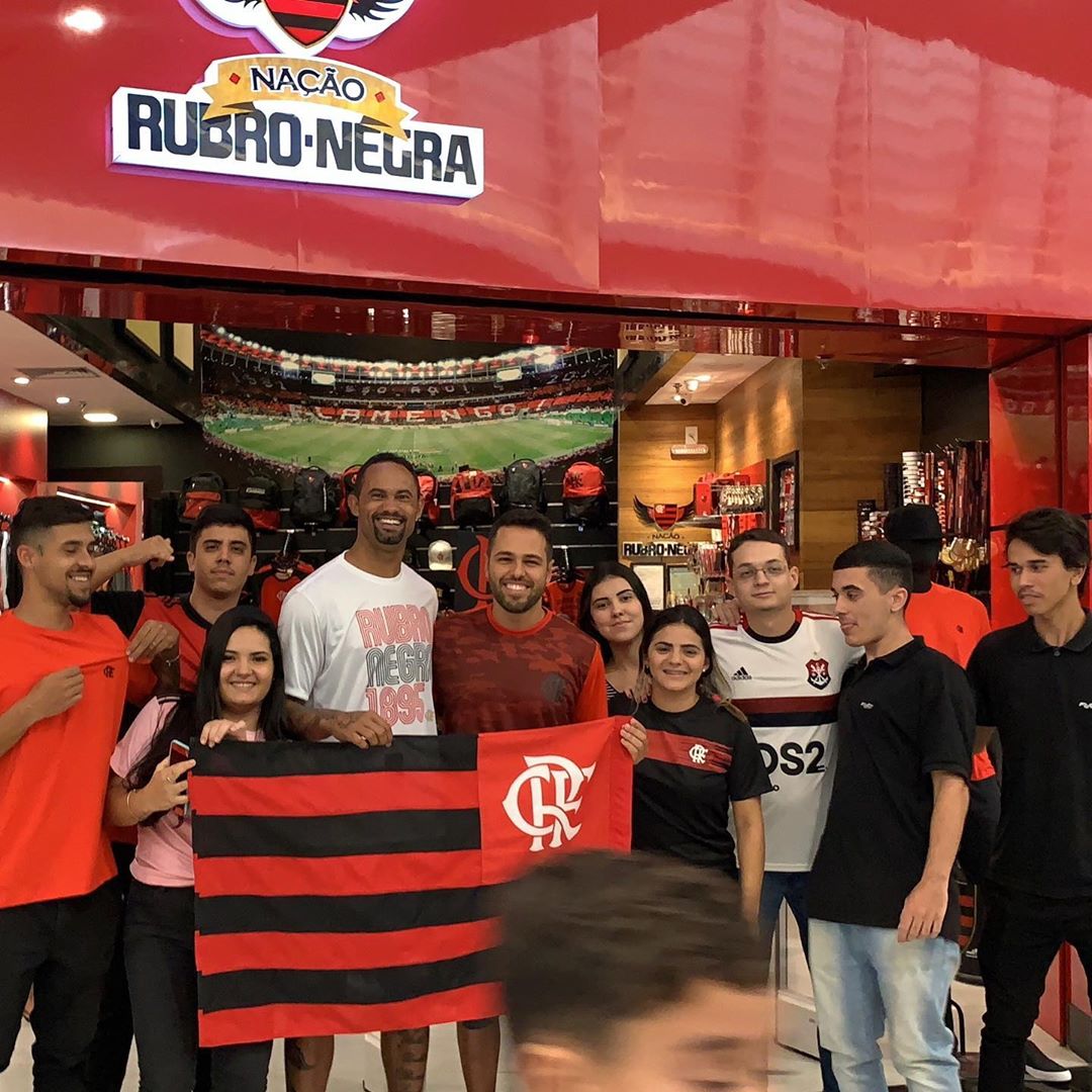Bruno foi tietado por flamenguistas - Instagram
