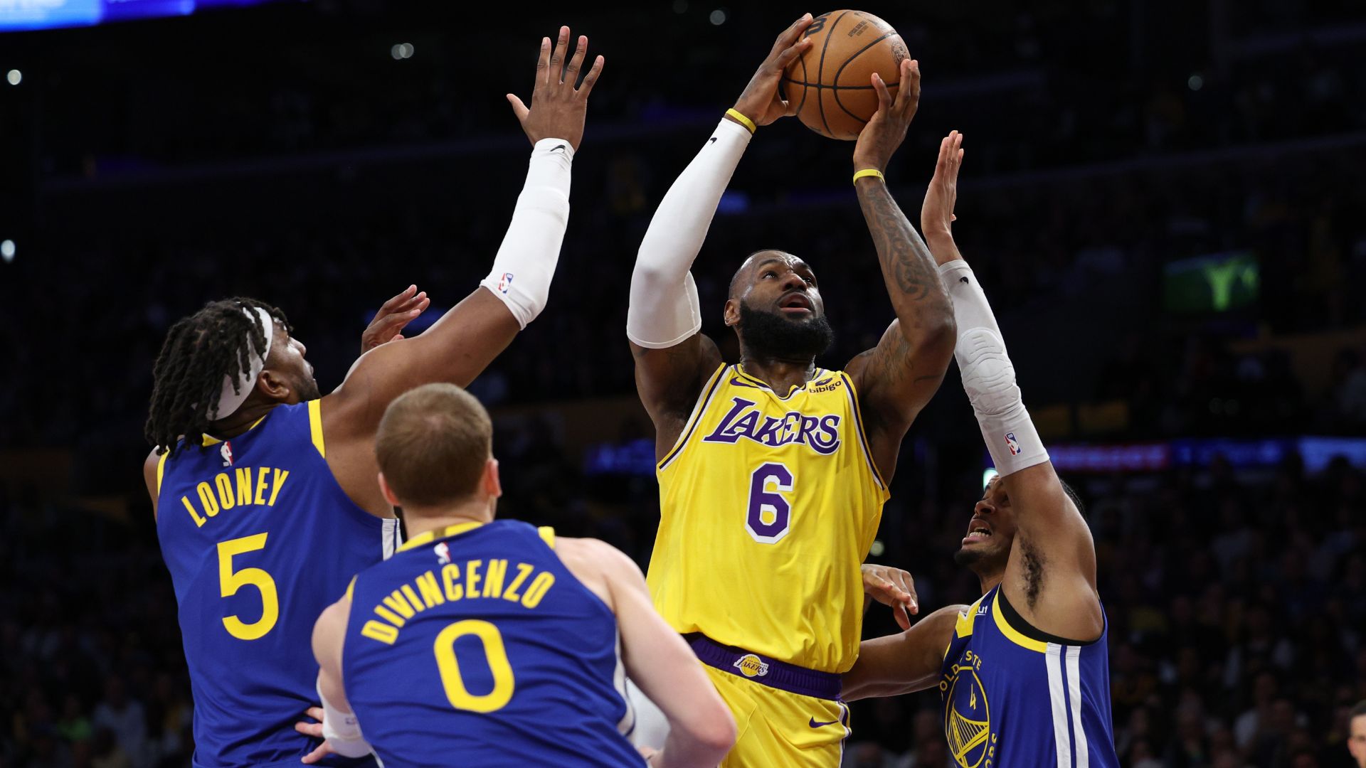 Los Angeles Lakers bate o Golden State Warriors na NBA - Getty Images