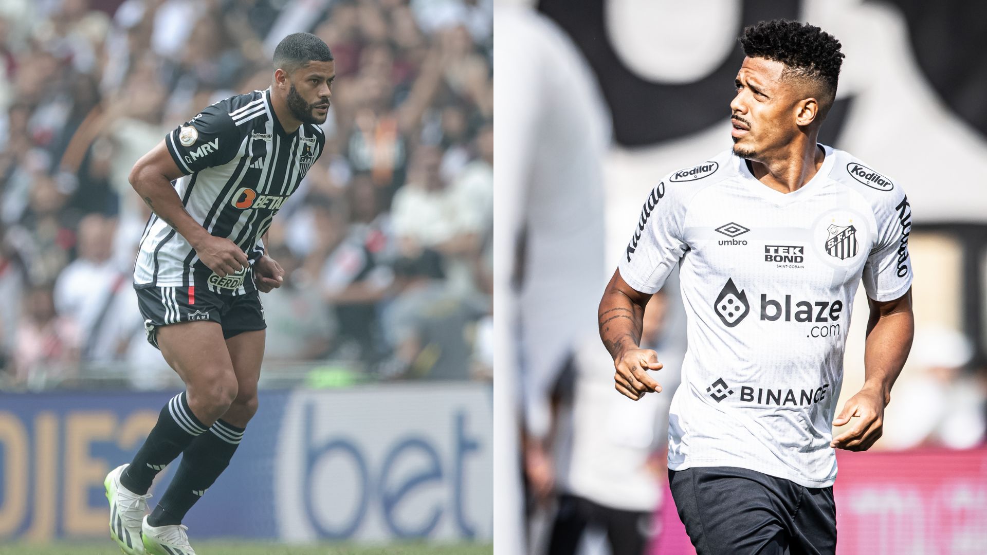 Atlético-MG x Santos se enfrentam no Brasileirão 2023 - Pedro Souza/Atlético/Raul Baretta/Santos/Flickr