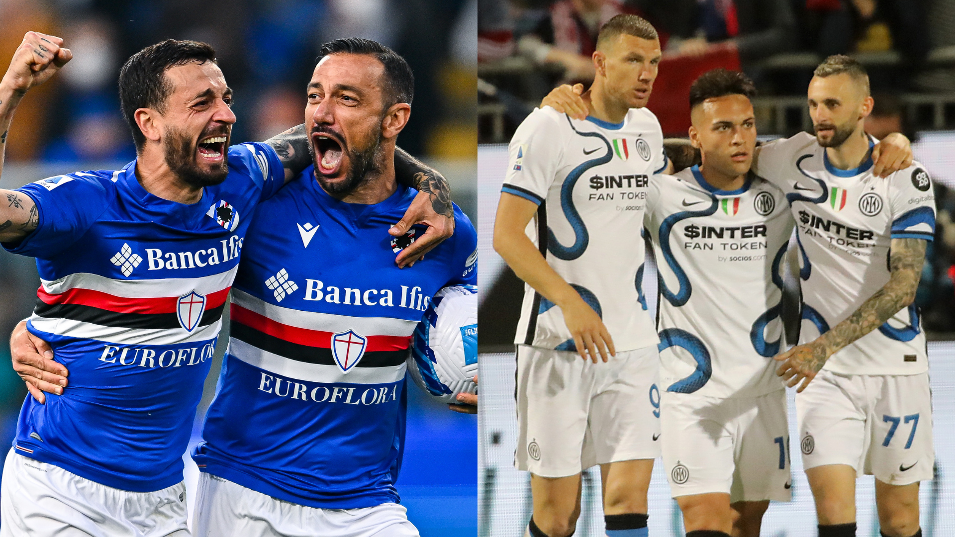 Inter de Milão x Sampdoria se enfrentam pela última rodada do Campeonato Italiano - Getty Images