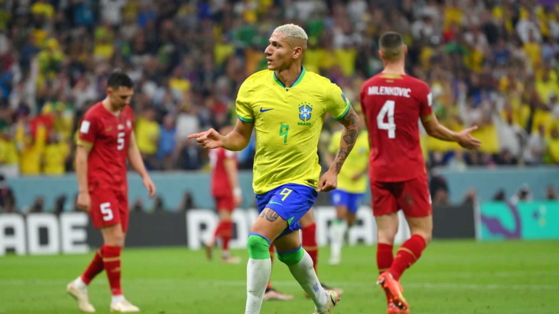 Richarlison brilhou com a camisa do Brasil na Copa do Mundo - GettyImages