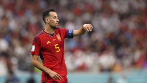 Sergio Busquets se despede da Seleção Espanhola após a Copa do Mundo 2022 - Getty Images