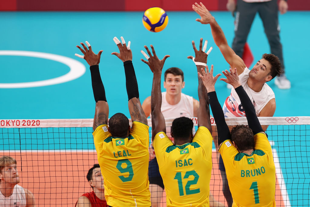 Na quarta rodada do Vôlei, Brasil e Estados Unidos duelaram nas Olimpíadas - GettyImages