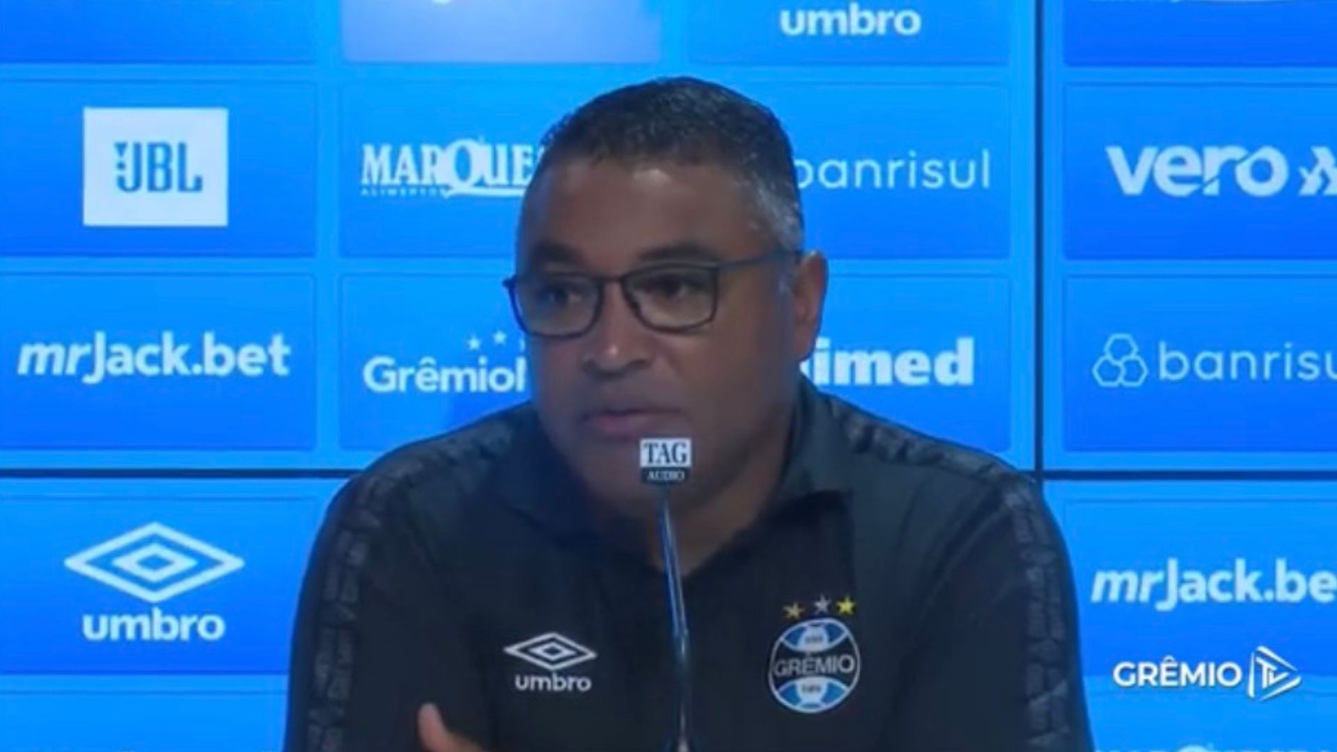 Roger Machado, técnico do Grêmio - Reprodução/Youtube