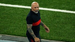Jorge Sampaoli treinando o Flamengo - Getty Images