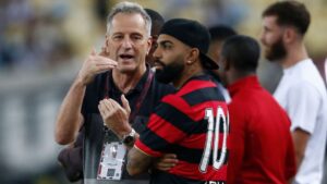 Rodolfo Landim, presidente do time rubro-negro, afirma que a proposta feita para o atacante é maior do que Gabigol recebe atualmente (Crédito: Getty Images)