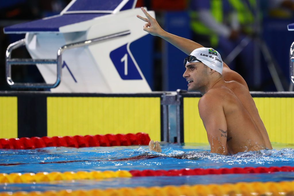 Nas semifinais da Natação, Leonardo de Deus representou o Brasil nas Olimpíadas - GettyImages