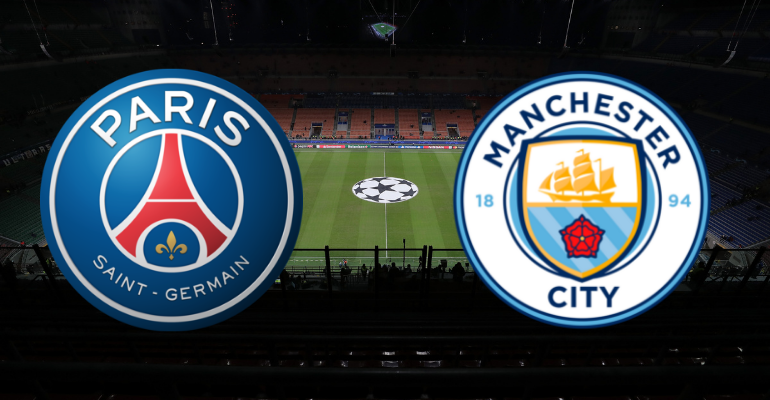 PSG e Manchester City entram em campo pela Champions League - GettyImages/Divulgação