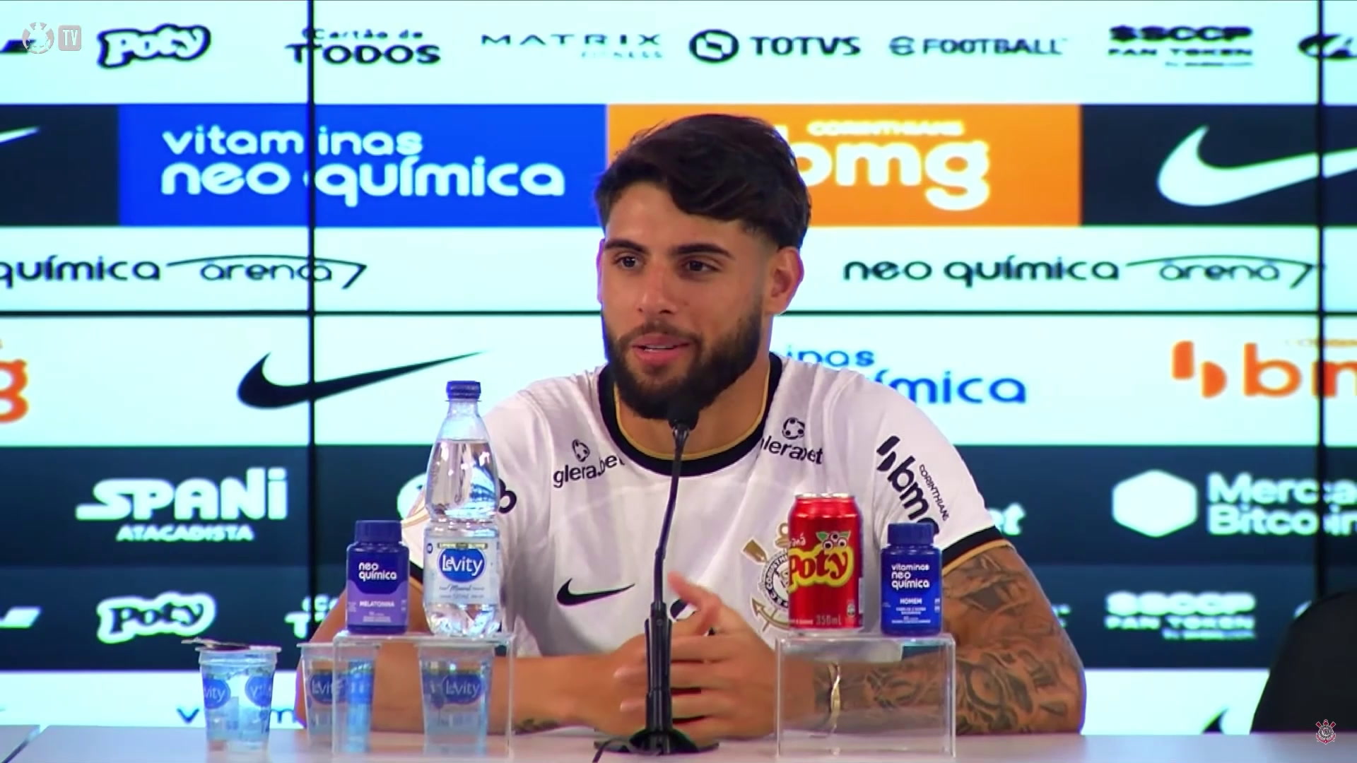 Yuri Alberto comenta escolha pelo Corinthians e recepção da torcida - Transmissão/ Corinthians TV