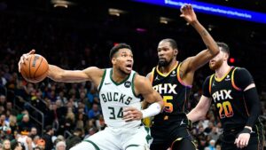 Bucks perdem para os Suns na NBA - Getty Images