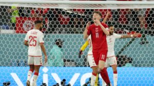 Dinamarca tropeçou em sua estreia na Copa do Mundo - GettyImages