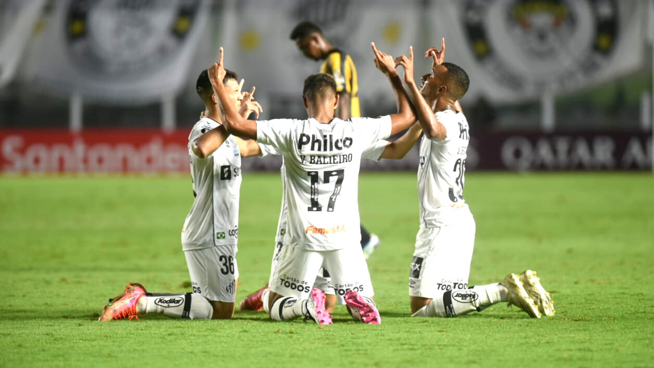 Torcedor do Santos escreve frase com sal grosso na Vila Belmiro - Ivan Storti/Santos FC/Fotos Públicas