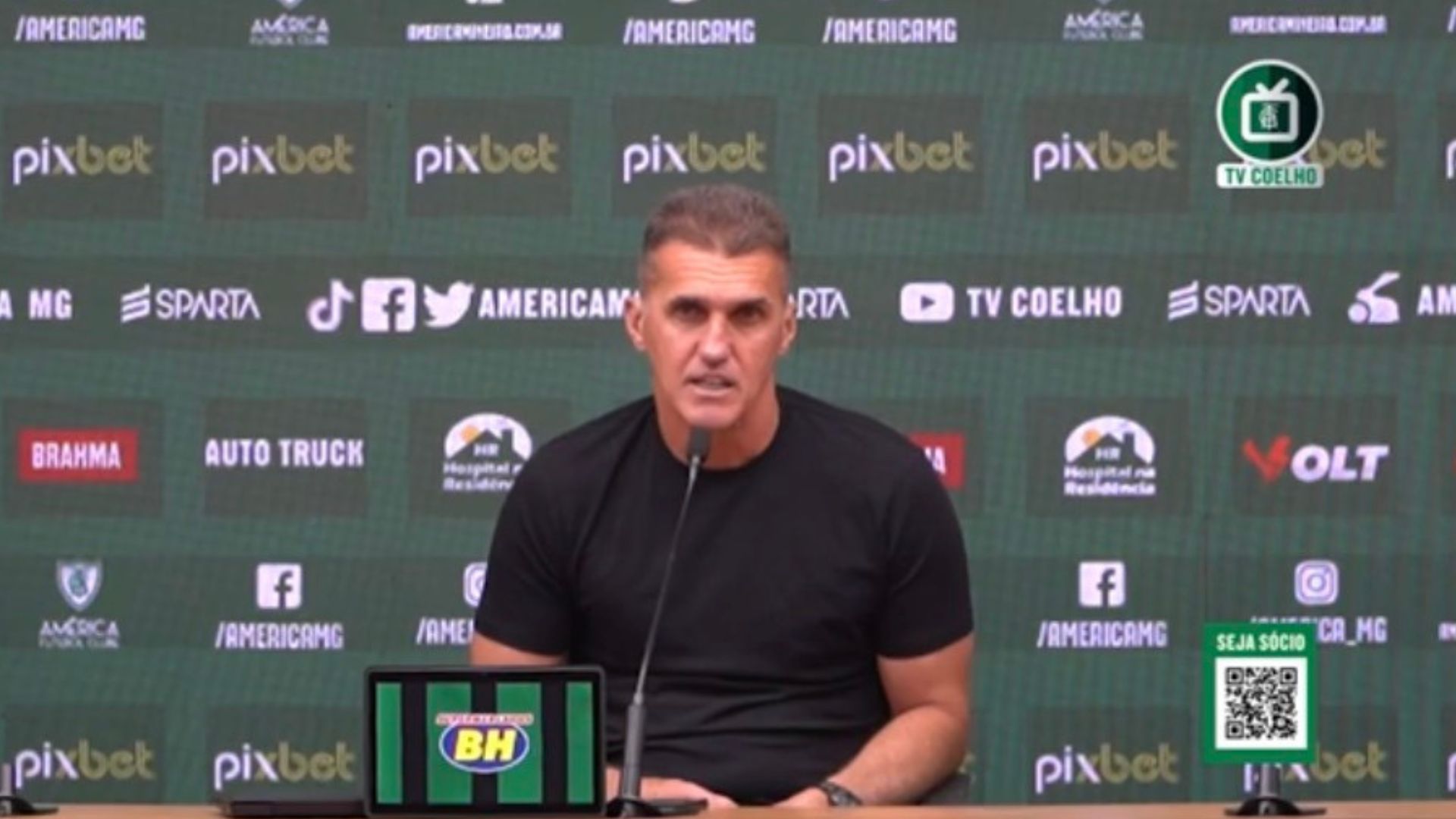 Vagner Mancini, técnico do América-MG - Reprodução/Youtube