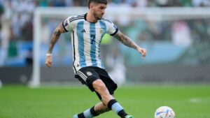 Rodrigo de Paul, jogador da Argentina na Copa do Mundo 2022 - Getty Images