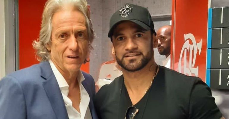 Jorge Jesus e Hadson Nery - Instagram