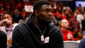Zion Williamson, do Pelicans, na NBA - Getty Images