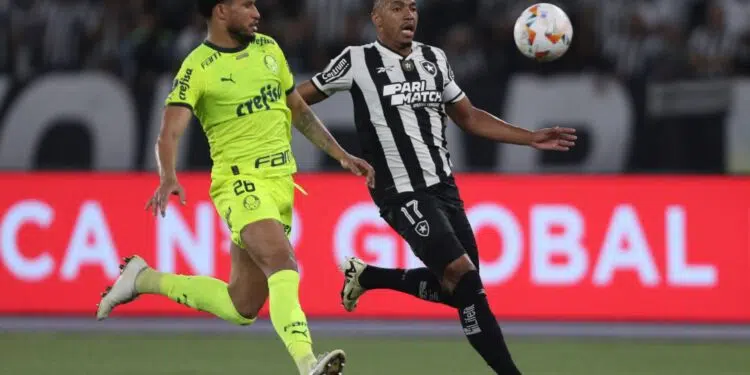 Nesta quarta-feira (14), o Botafogo recebeu, no Nilton Santos, o Palmeiras pela partida de ida das oitavas de final da Copa Libertadores 2024.