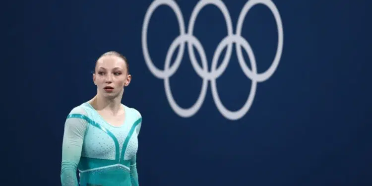 A ginasta romena Ana Barbosu foi finalmente premiada com a medalha de bronze pelo desempenho no solo, durante a Olimpíada de Paris 2024
