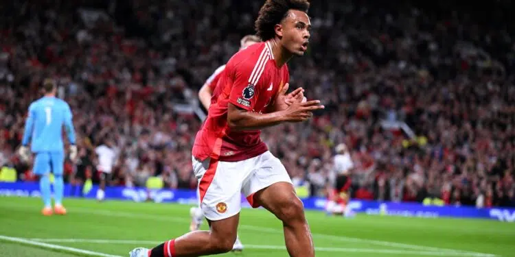 Zirkzee marcou o gol da vitória do Manchester United