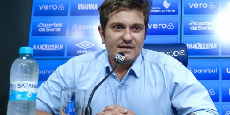 Antônio Brum, vice-presidente de futebol do Grêmio (Crédito: Lucas Uebel/Grêmio/Flickr)