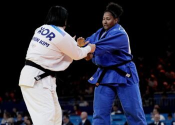 Beatriz Sousa (à direita), judoca brasileira (Crédito: Getty Images)