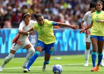 Brasil perde de virada para o Japão (Crédito: Getty Images)