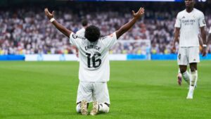 Endrick desabafa após o seu primeiro gol pelo Real Madrid (Crédito: Getty Images)