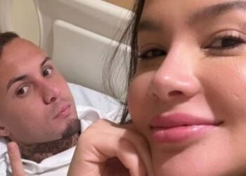 Esposa de Cebolinha posta foto de jogador no hospital