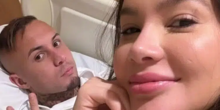 Esposa de Cebolinha posta foto de jogador no hospital