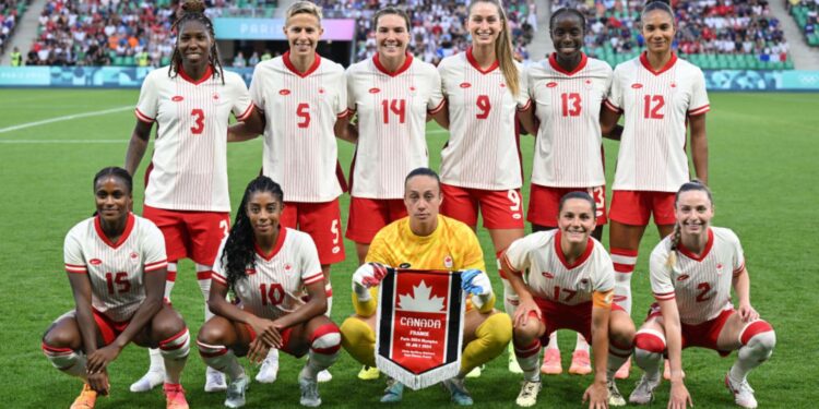 Seleção feminina do Canadá (Crédito: Getty Images)