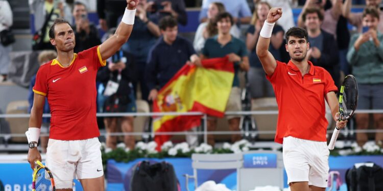Alcaraz e Nadal vencem mais uma na Olimpíada de Paris (Crédito: Getty Images)