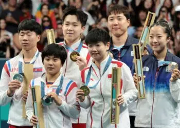Os norte-coreanos ficaram com a medalha de prata e sul-coreanos com o bronze (Crédito: Getty Images)