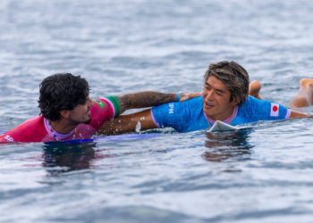 Com um 9.90, Gabriel Medina teve a melhor nota da história do esporte nos Jogos Olímpicos (Crédito: William Lucas/COB)