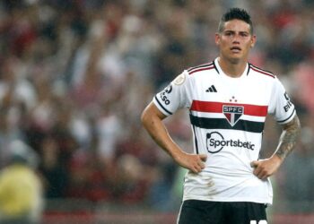 James Rodríguez jogou apenas oito jogos pelo São Paulo em 2024 (Crédito: Getty Images)