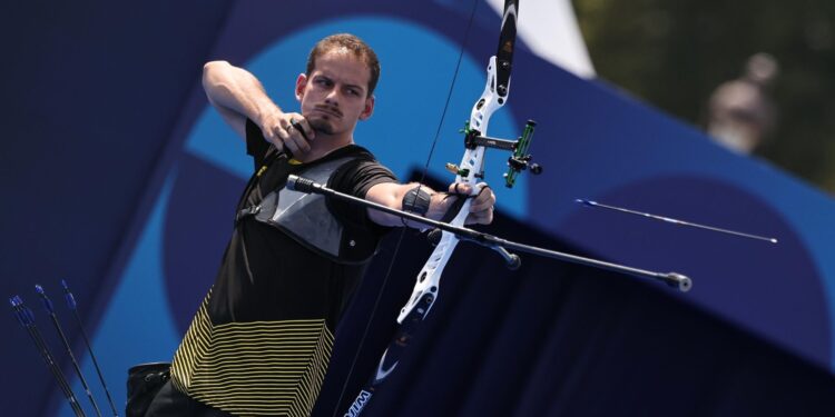 Marcus D'Almeida avança no tiro com arco (Crédito: Miriam Jeske / COB)