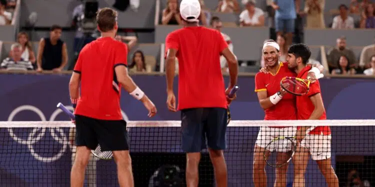 Nadal e Alcaraz perdem, e são eliminados da Olimpíada de Paris (Crédito: Getty Images)
