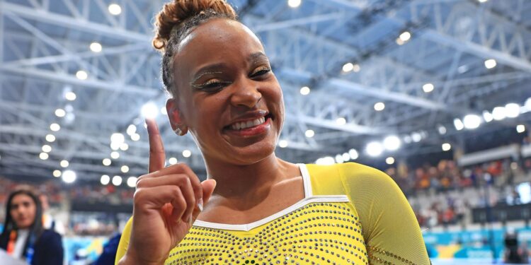 Paris 2024: Rebeca Andrade inscreve salto inédito na história da ginástica (Crédito: Getty Images)